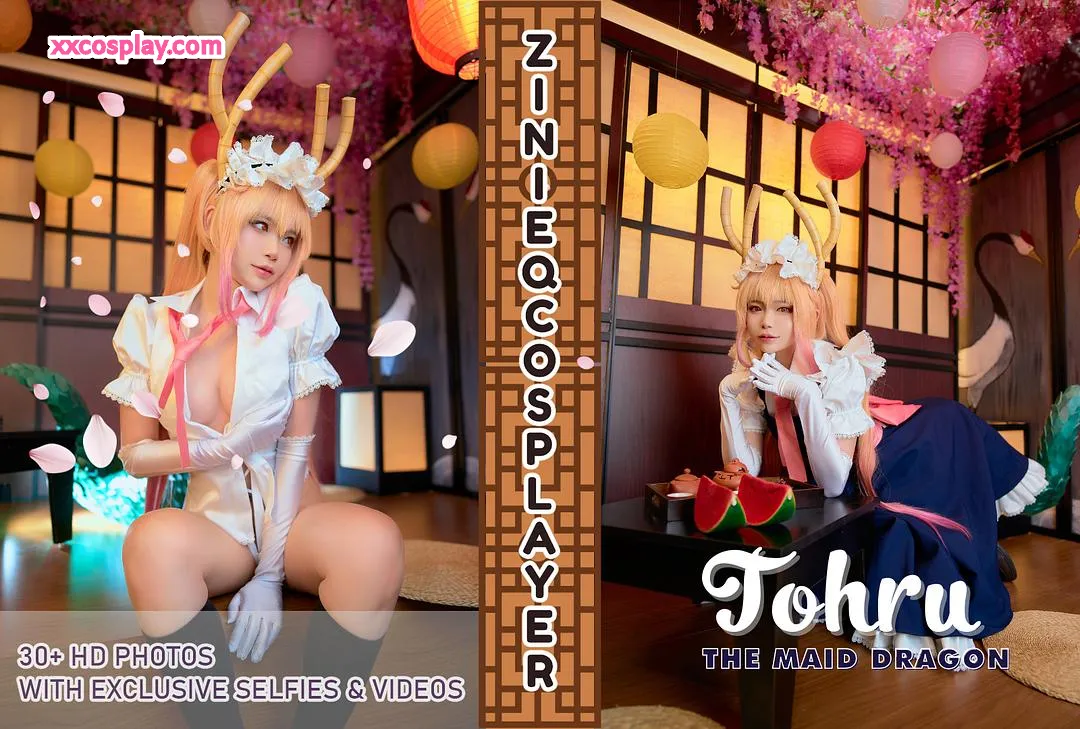 ZinieQ as Seductive Tohru - Dragon Maid Cosplay